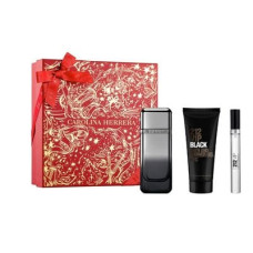 Kit 212 VIP Black Elixir de Carolina Herrera EDP 100ml + Shower Gel 100ml + Travel Size 10ml