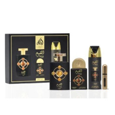 Kit Lattafa Al Qiam Gold 100ml + desodorante 200ml +miniatura 20ml