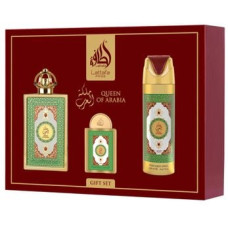 Kit Lattafa Queen Of Arabia 100ml + desodorante 200ml +miniatura 20ml