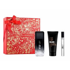 Kit 212 VIP Black de Carolina Herrera EDP 100ml + Shower Gel 100ml + Travel Size 10ml
