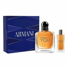 Kit Coffret Giorgio Armani Stronger With You - Perfume Masculino Eau de Toilette 100ML + Travel Size Kit 15ML