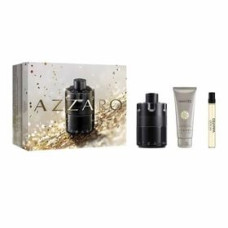 kit The Most Wanted Azzaro Masculino - Perfume Eau de Parfum Intense 100ml + Hair Gel 75ml + Travel Size 10ml