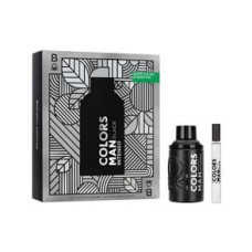 Kit Perfume United Colors of Benetton Man Black Intenso Masculino Eau de Parfum 100 ml + Miniatura 10 ml