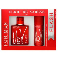 kit UDV Flash Ulric de Varens Masculino - Eau de Toilette 100ml + Body Spray 200ml